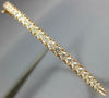 ESTATE WIDE 1.95CT DIAMOND 18K ROSE GOLD 3mm ROUND SEMI ETERNITY BANGLE BRACELET