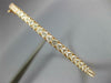 ESTATE WIDE 1.95CT DIAMOND 18K ROSE GOLD 3mm ROUND SEMI ETERNITY BANGLE BRACELET