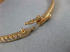 ESTATE WIDE 1.95CT DIAMOND 18K ROSE GOLD 3mm ROUND SEMI ETERNITY BANGLE BRACELET