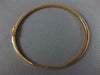 ESTATE WIDE 1.95CT DIAMOND 18K ROSE GOLD 3mm ROUND SEMI ETERNITY BANGLE BRACELET
