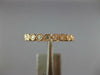 ESTATE .50CT DIAMOND 18KT ROSE GOLD 3D ROUND FILIGREE ETERNITY ANNIVERSARY RING