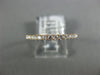 ESTATE .33CT DIAMOND 18K ROSE GOLD 3D ROUND 1.5mm SEMI ETERNITY ANNIVERSARY RING
