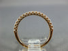 ESTATE .33CT DIAMOND 18K ROSE GOLD 3D ROUND 1.5mm SEMI ETERNITY ANNIVERSARY RING