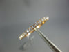 ESTATE .33CT DIAMOND 18K ROSE GOLD 3D ROUND 1.5mm SEMI ETERNITY ANNIVERSARY RING