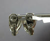 ESTATE .80CT DIAMOND 18KT WHITE GOLD 3D MULTI ROW MATTE & SHINY CLIP ON EARRINGS