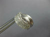 ESTATE .80CT DIAMOND 18KT WHITE GOLD 3D MULTI ROW MATTE & SHINY CLIP ON EARRINGS