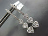 1.36CT DIAMOND 18KT WHITE GOLD MULTI HEART GRADUATING JOURNEY HANGING EARRINGS