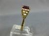 LARGE 3.0CT DIAMOND & AAA RUBY 14KT YELLOW GOLD 3D OVAL & ROUND ENGAGEMENT RING