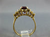 LARGE 3.0CT DIAMOND & AAA RUBY 14KT YELLOW GOLD 3D OVAL & ROUND ENGAGEMENT RING