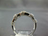 ESTATE WIDE .40CT DIAMOND 14KT WHITE GOLD 3D MULTI ROW ROPE FUN RING