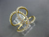 ESTATE WIDE .46CT DIAMOND 18KT YELLOW GOLD 3D CLASSIC LOVE KNOT FUN RING