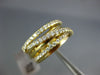 LARGE 1.52CT DIAMOND 18KT YELLOW GOLD 3D MULTI ROW CRISS CROSS ANNIVERSARY RING