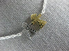 ESTATE .28CT DIAMOND 18KT WHITE & YELLOW GOLD 3D BABY BOY & GIRL FUN NECKLACE