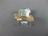 ESTATE .39CT DIAMOND 18KT ROSE GOLD 3D MULTI ROW WAVE FRIENDSHIP FUN RING