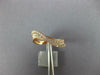 ESTATE .39CT DIAMOND 18KT ROSE GOLD 3D MULTI ROW WAVE FRIENDSHIP FUN RING
