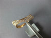 ESTATE .39CT DIAMOND 18KT ROSE GOLD 3D MULTI ROW WAVE FRIENDSHIP FUN RING
