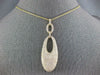 ESTATE EXTRA LARGE 4.09CT DIAMOND 18K YELLOW GOLD MULTI ROW PAVE LARIAT NECKLACE