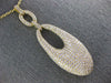 ESTATE EXTRA LARGE 4.09CT DIAMOND 18K YELLOW GOLD MULTI ROW PAVE LARIAT NECKLACE