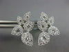 ESTATE LARGE 1.23CT DIAMOND 18KT WHITE GOLD 3D ROUND MULTI LEAF HANGING EARRINGS