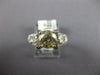 ESTATE LARGE 2.23CT DIAMOND 14KT WHITE GOLD 3D ROUND LUCIDA ENGAGEMENT RING