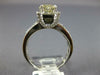 ESTATE LARGE 2.23CT DIAMOND 14KT WHITE GOLD 3D ROUND LUCIDA ENGAGEMENT RING