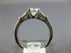 ESTATE 1.0CT DIAMOND 3D PLATINUM CLASSIC BAGUETTE THREE STONE ENGAGEMENT RING