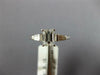 ESTATE 1.0CT DIAMOND 3D PLATINUM CLASSIC BAGUETTE THREE STONE ENGAGEMENT RING