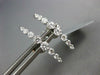 ESTATE .60CT DIAMOND 18KT WHITE GOLD CLASSIC JOURNEY ELONGATED BAR FUN EARRINGS