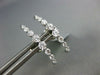 ESTATE .60CT DIAMOND 18KT WHITE GOLD CLASSIC JOURNEY ELONGATED BAR FUN EARRINGS