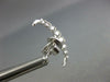 ESTATE .60CT DIAMOND 18KT WHITE GOLD CLASSIC JOURNEY ELONGATED BAR FUN EARRINGS