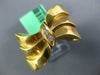 ESTATE LARGE .06CT DIAMOND 18KT YELLOW GOLD 3D CLASSIC HANDCRAFTED BOW RING