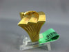 ESTATE LARGE .06CT DIAMOND 18KT YELLOW GOLD 3D CLASSIC HANDCRAFTED BOW RING