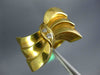 ESTATE LARGE .06CT DIAMOND 18KT YELLOW GOLD 3D CLASSIC HANDCRAFTED BOW RING