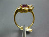 LARGE 2.10CT DIAMOND & AAA AMETHYST 18KT YELLOW GOLD 3D MULTI SHAPE FLOWER RING