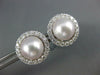 LARGE .67CT DIAMOND & AAA SOUTH SEA PEARLS 18KT WHITE GOLD EARRINGS & JACKETS