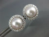LARGE .67CT DIAMOND & AAA SOUTH SEA PEARLS 18KT WHITE GOLD EARRINGS & JACKETS