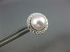 LARGE .67CT DIAMOND & AAA SOUTH SEA PEARLS 18KT WHITE GOLD EARRINGS & JACKETS