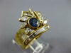 ESTATE LARGE 1.85CT DIAMOND & AAA SAPPHIRE 18KT YELLOW GOLD MULTI SHAPE FUN RING