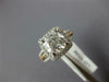 ESTATE LARGE 2.80CT DIAMOND 14KT WHITE & ROSE GOLD SQUARE HALO ENGAGEMENT RING