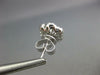 ESTATE LARGE 1.21CT DIAMOND 18KT WHITE GOLD 3D CLUSTER FLOWER HALO STUD EARRINGS