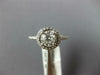 1.45CT DIAMOND 14KT WHITE GOLD 3D ROUND SOLITAIRE HALO ETERNITY ENGAGEMENT RING