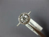 1.45CT DIAMOND 14KT WHITE GOLD 3D ROUND SOLITAIRE HALO ETERNITY ENGAGEMENT RING