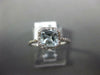.87CT DIAMOND & AAA AQUAMARINE 14KT WHITE GOLD 3D PRINCESS HALO ENGAGEMENT RING