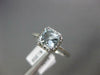 .87CT DIAMOND & AAA AQUAMARINE 14KT WHITE GOLD 3D PRINCESS HALO ENGAGEMENT RING