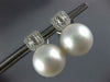 EXTRA LARGE .60CT DIAMOND & AAA SOUTH SEA PEARL 18KT WHITE GOLD CLIP ON EARRINGS