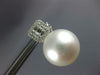 EXTRA LARGE .60CT DIAMOND & AAA SOUTH SEA PEARL 18KT WHITE GOLD CLIP ON EARRINGS
