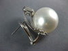 EXTRA LARGE .60CT DIAMOND & AAA SOUTH SEA PEARL 18KT WHITE GOLD CLIP ON EARRINGS