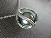 ESTATE LARGE .20CT DIAMOND & AAA TAHITIAN PEARL 18KT WHITE GOLD 3D CROWN PENDANT