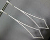 ESTATE EXTRA LARGE 1.11CT DIAMOND 18KT WHITE GOLD 3D TRIANGULAR HANGING EARRINGS