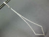 ESTATE EXTRA LARGE 1.11CT DIAMOND 18KT WHITE GOLD 3D TRIANGULAR HANGING EARRINGS